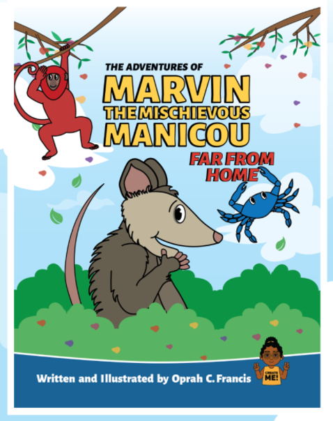 Marvin the Mischievous Manicou & Friends -MONTY the red howler monkey - 
