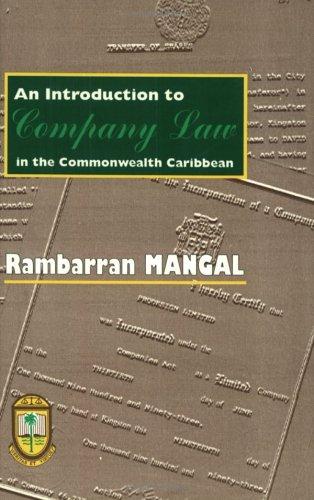Introduction To Company Law In Commonwealth Caribbbean - Rambarran Mangal