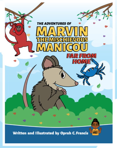 Marvin the Mischievous Manicou & Friends -MONTY the red howler monkey - 