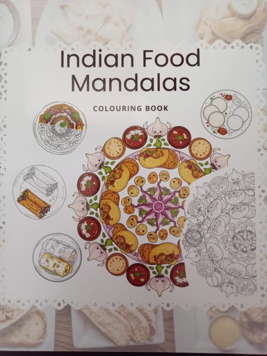 Indian Food Mandalas - Colouring Book - Saturn Books